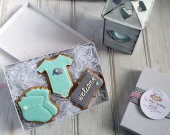 Baby shower cookies, sugar cookies, baby born gift, personalised cookies, baby boy cookies, baby girl cookies