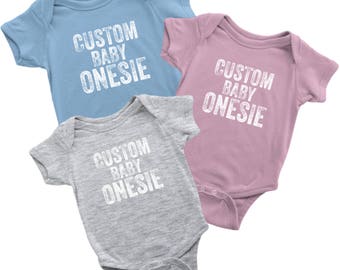 Custom Onesie, Custom Newborn Onesie, Custom Baby Onesie, Personalized Baby Onesie, Personalized Coming Home Outfit, Newborn Onesie, Onesie