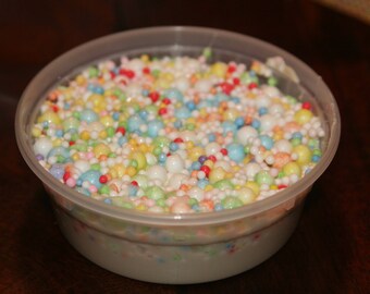 Confetti Cake Batter - Partial Floam, Floam, slime, 2oz, 4oz, Funfetti Slime, Crunchy Slime