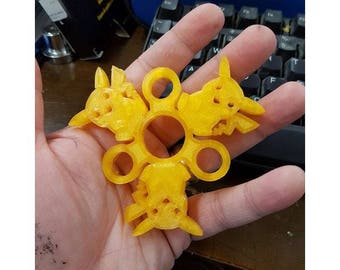Pikachu Pokemon Spinner | Hand Spinner | Spinner Fidget Toy | 3D Printed Spinner | Restless Hands | Torqbar | ADHD | Pokemon Birthday