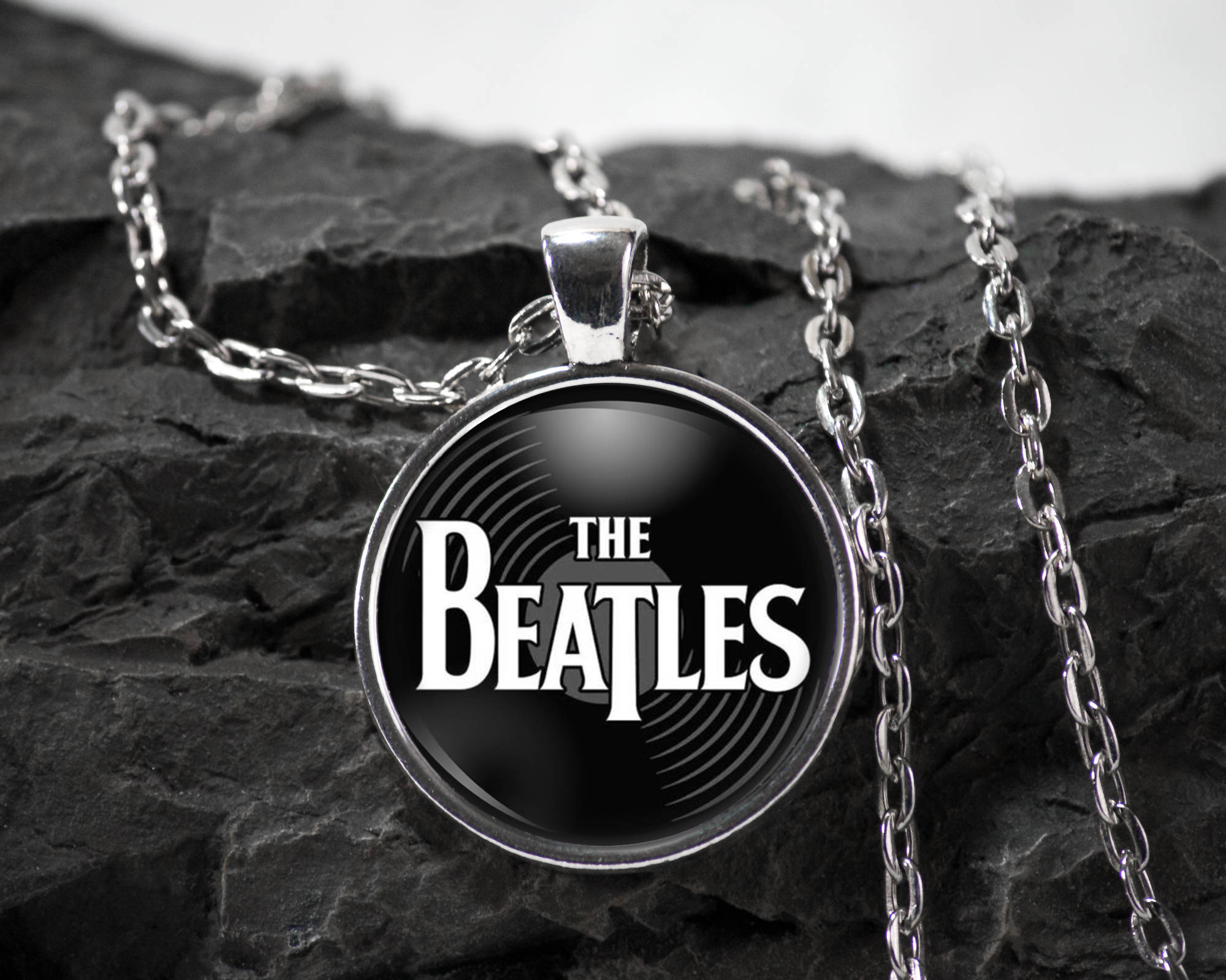 Beatles Glass Pendant beatles necklace the beatles jewelry