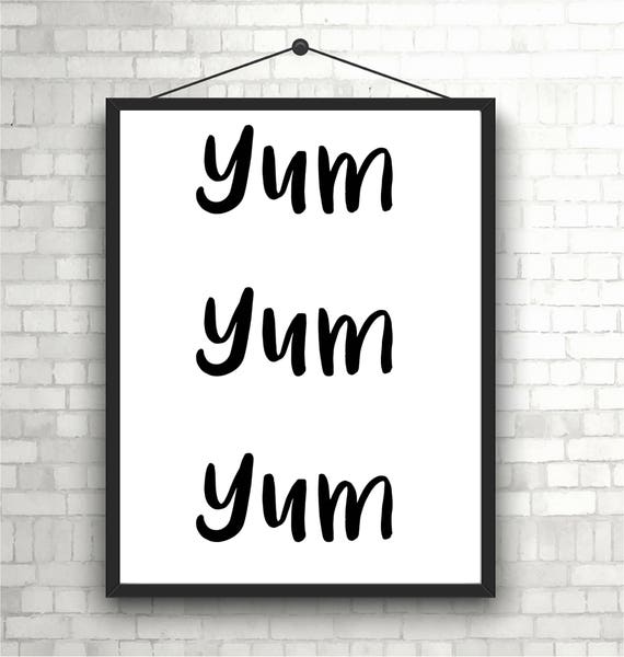 Quote Wall Art Nz : Yum wall print art quote home