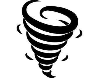 Tornado Hurricane Twister Storm weather disaster Cyclone Nature Danger .SVG .EPS .PNG Vector Clipart Digital Download Circuit Cut Cutting