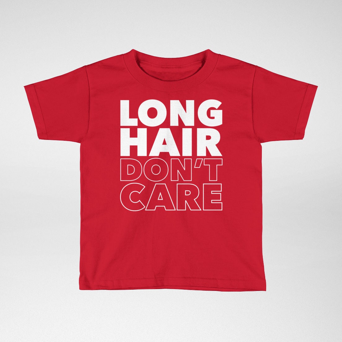 Long Hair Dont Care Toddler T Shirt Boys Shirt