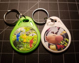 Hey Pikmin! Full Set Amiibo NFC WATERPROOF Keychain Card Tags 3DS Switch Wii U Olimar Pikmin Zelda Breath of the Wild