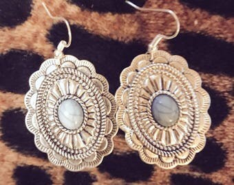 Turqouise Concho Earrings