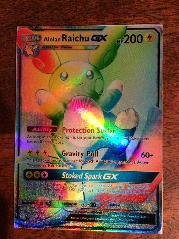 Raichu gx ex pokemon orica custom card orica custom card