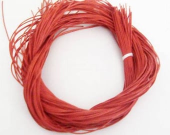 Orange leather lace (5x1m)