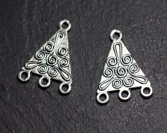 8pc - silvered findings connectors Metal Triangles ethnic 22 mm - 8741140003835 quality