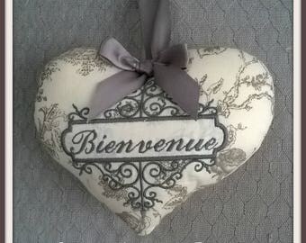 Welcome Princess embroidered heart
