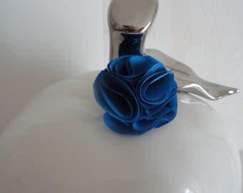 ring with a blue flower royal "Princess Cinderella"