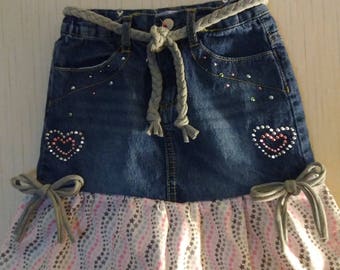 Jean skirt recycled