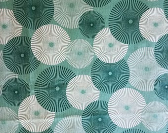 Green Starburst Cotton Fabric