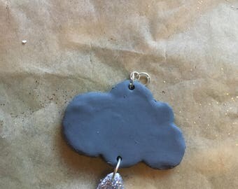 Rain cloud necklace