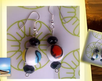 IN Italian glass earrings * gorgeous!