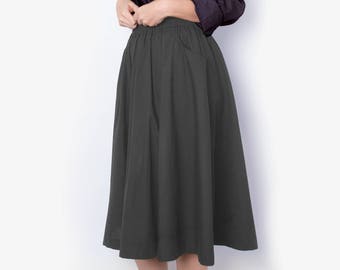 gray circle skirt