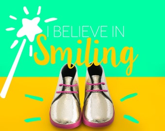Beautiful handmade leather girl shoes