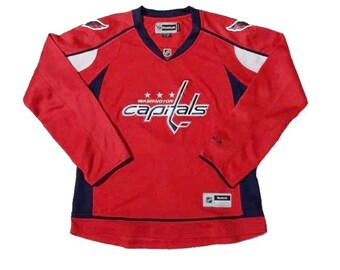 Reebok Women's Premier NHL Jersey Washington Capitlas Team Red Sz. L