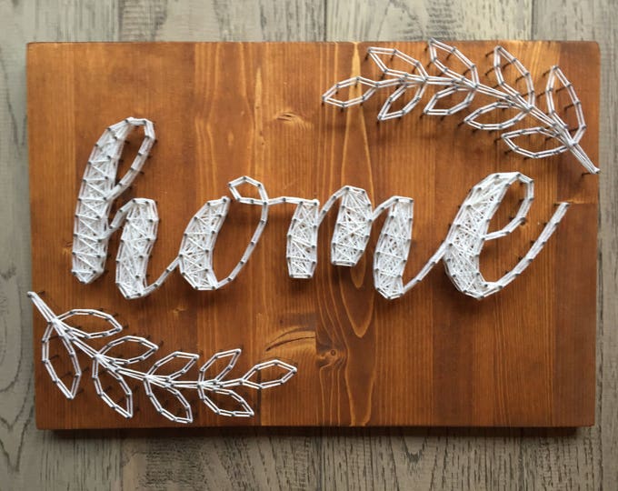 HOME string art