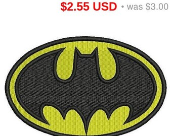 Sale 15% Batman logo embroidery design / embroidery designs / INSTANT download machine embroidery pattern