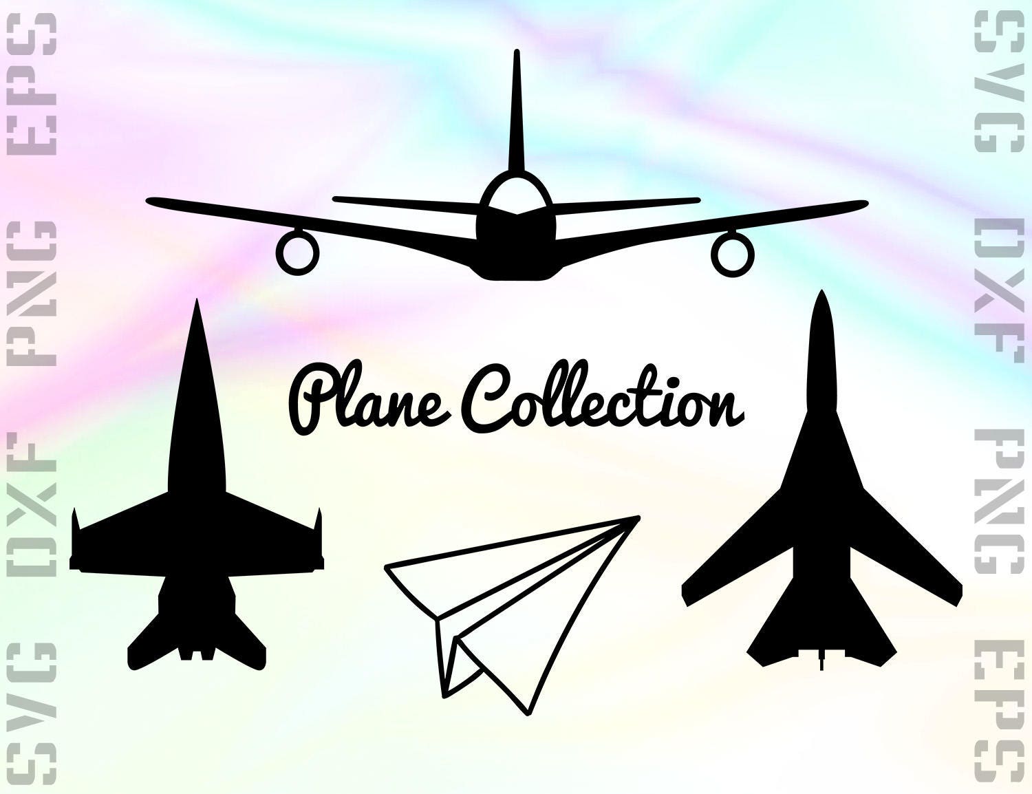 Plane SVG Files Airplane Dxf Files Boeing Clipart Plane