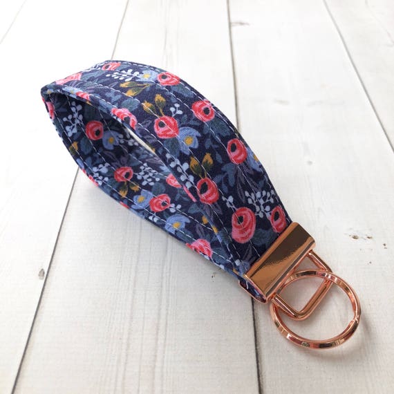 Floral Key Fob Rifle Paper Co Wrist Strap Keychain Les Fleurs