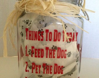Dog Treat Jar-Large Dog Treat Jar-Dog Biscuit Container-Treat Jar-Dog Cookie Jar-Puppy Gifts-Cookie Jar-Cute Dog Sayings-Dog Lover Gifts