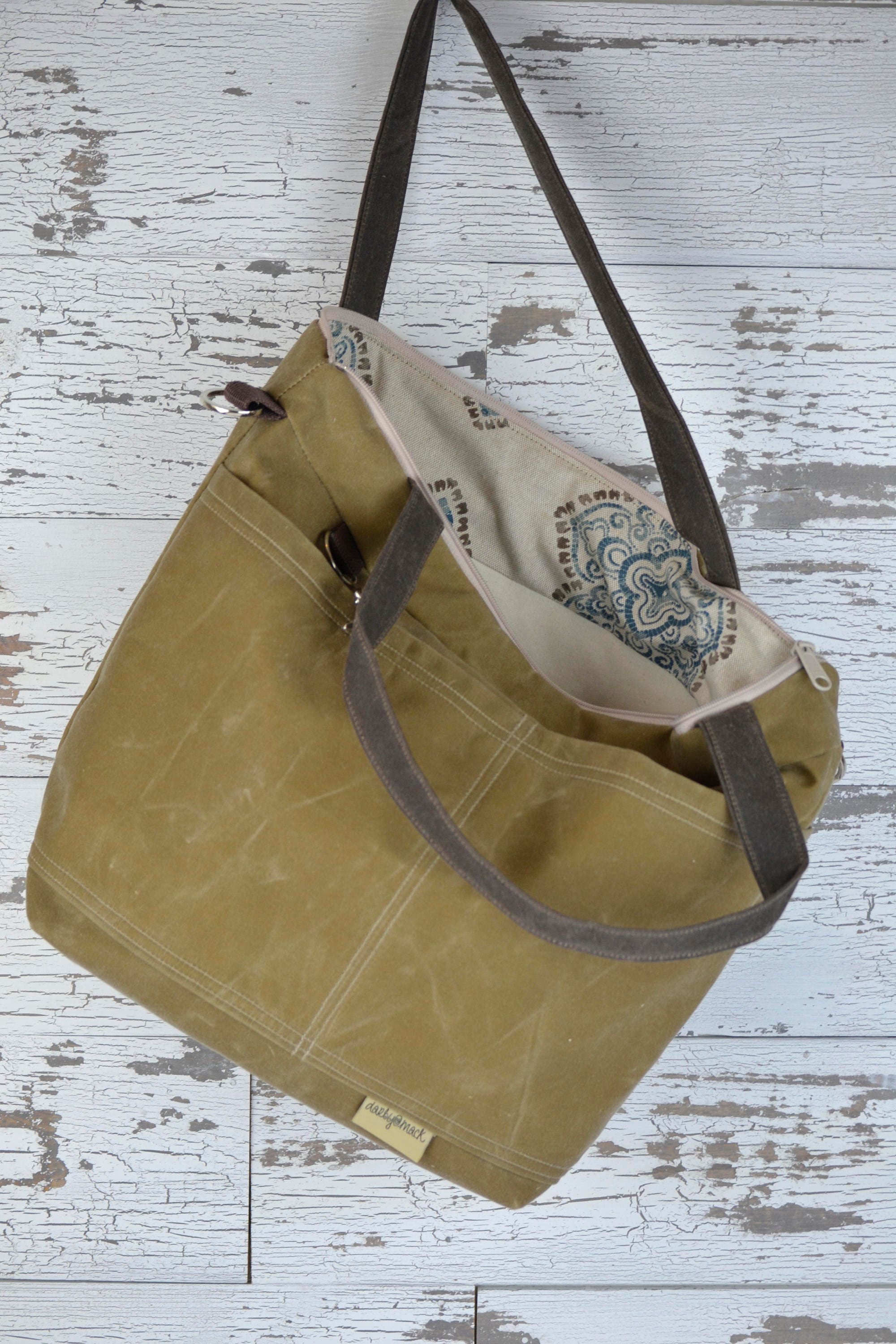 Camera Bag Waxed Canvas waterproof Tote / cross body made in