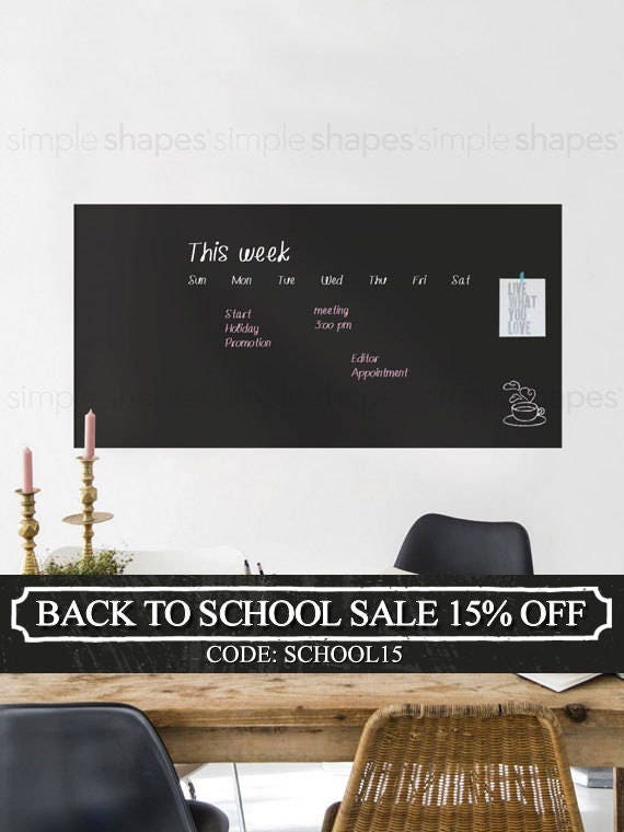 Chalkboard Wall Decal Chalkboard Decal Sheet Large
