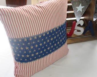 Stars and Stripes Pillow Cover