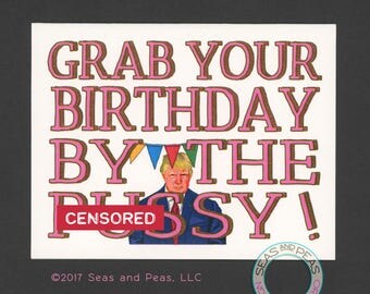 A DONALD TRUMP BIRTHDAY - Funny Birthday Card - Donald Trump - Birthday Card - Pop Culture Card - Donald Trump Card - Mature - Item# B070b