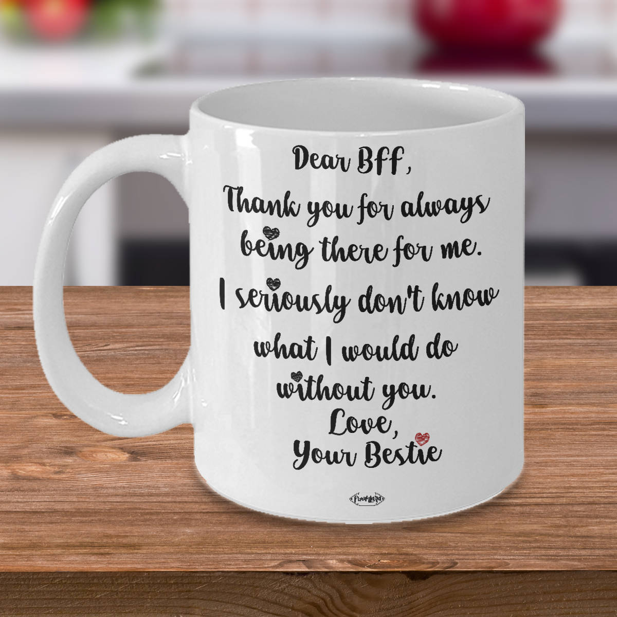 Dear BFF Best Friend Mug Bestfriend Cup BestieThank you