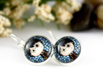 Harry Potter Earrings - Harry Potter Jewelry - Harry Potter Lover Gift Idea - Nerd Jewelry - Sci-fi Gift for Her - Cute Harry Potter