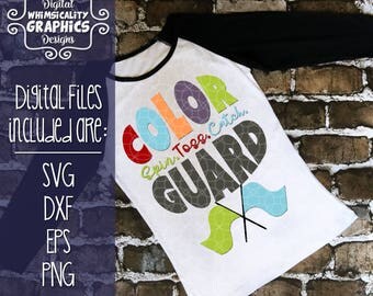 Color Guard Spin, Toss, Catch Mom, Dad, Sister and Bro with svg, dxf, png and eps Commercial & Personal Use