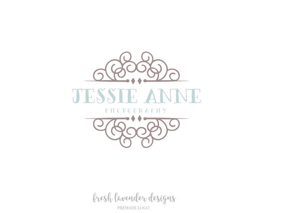 Premade Classic Logo Logo with Scrolls Custom Logo Custom