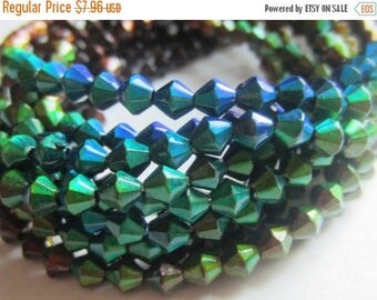 ON SALE Mood Bead Mirage Bead Polymer Clay Bead Heat Sensitive Bead 5mm Bicone QTY 1 Strand