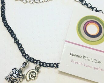 Chocker , collier ras le cou , tortue ,coquillage et etoile de mer , sea , turtle , jewel