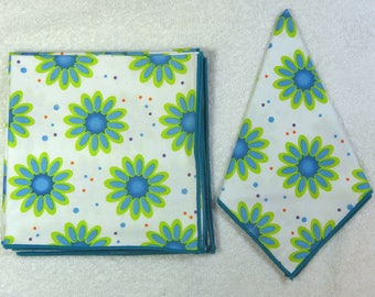 Everyday Eco Friendly Reusable Cotton Napkins 14 x 14 Set of 6 Ready to Ship