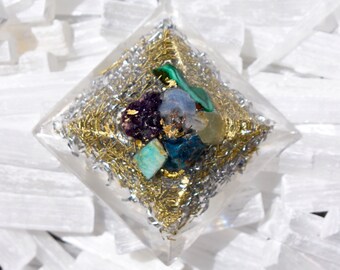 Orgone Pyramid Calm Transformation Manifest Anxiety Relief Crystal Healing