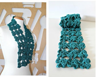 Lace shawl Crochet scarf Bridesmaid gift crocheted shrug comfortable wrap soft cotton