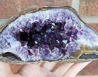 Amethyst Geode - Dark Amethyst - Amethyst Cluster - Geode - Amethyst Cluster - Uruguay Amethyst - Geode Decor - Crystal Decor - Amethyst