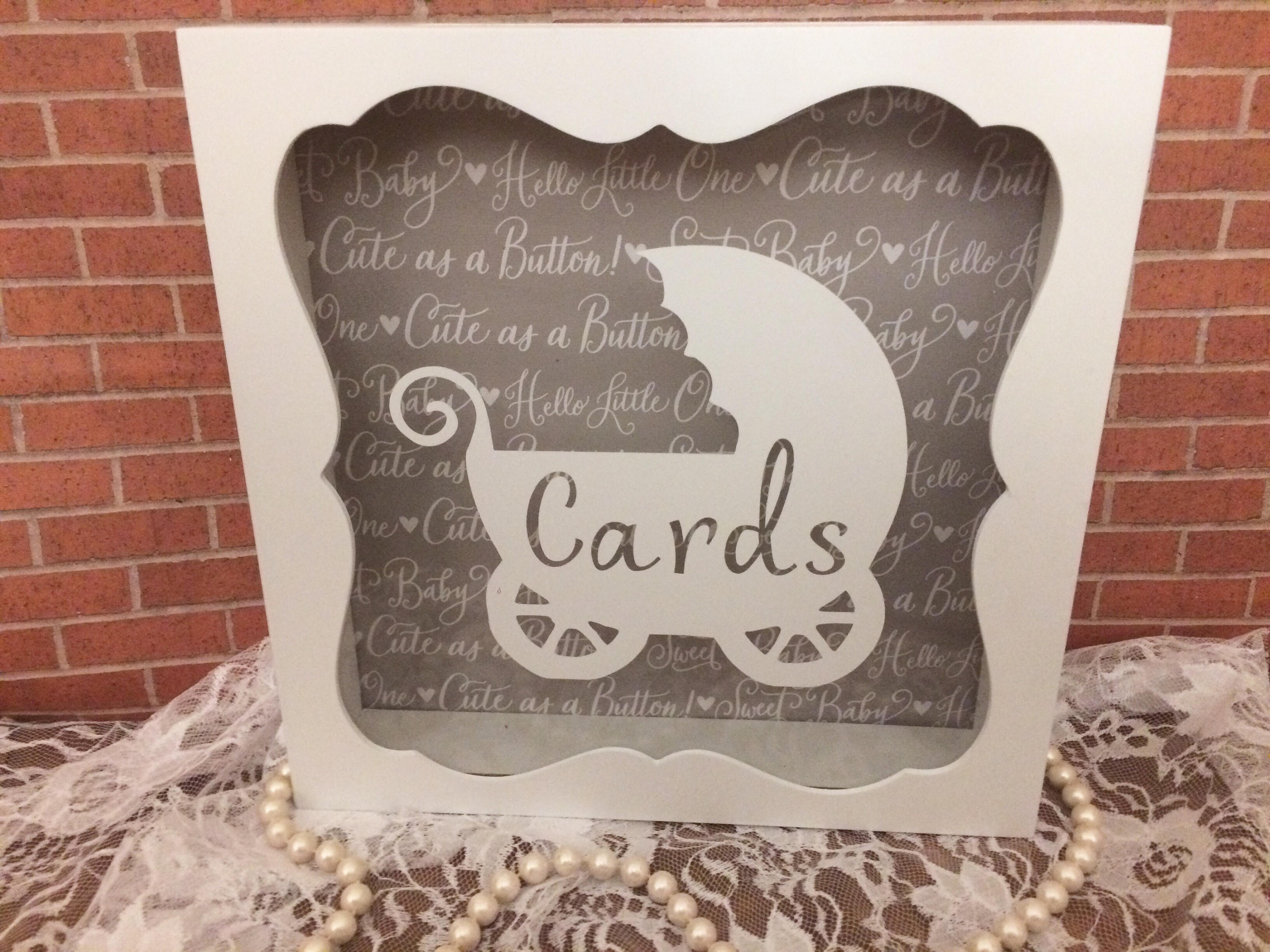 Card Box Baby Shower Card Box Card Holder Gift Card Box