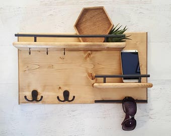 Rustic coat rack | Etsy