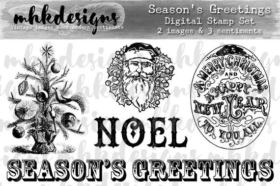 Season's Greetings Digital Stamp Set