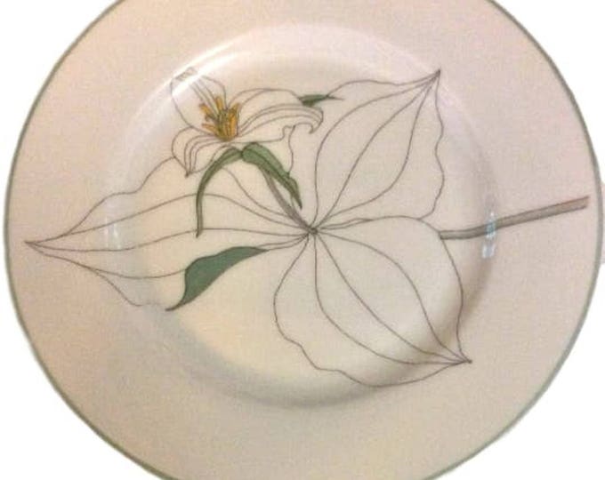 Set of 2 Vintage Block Spal Trillium China Bread & Butter Plates, Mary Lou Goertzen Plate, Portugal