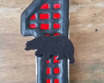 Lumberjack birthday candle