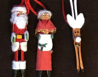 Clothespin reindeer | Etsy