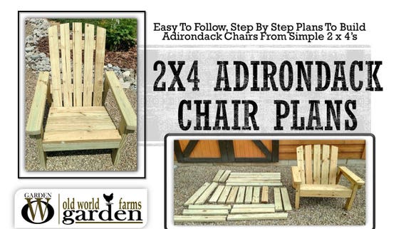 2x4 DIY Adirondack Chair Plans Simple Plans for a