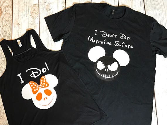 I Don't Do Matching Shirt Set Disney Shirts Jack