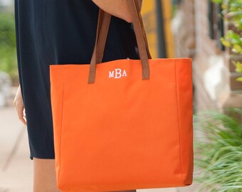 Monogrammed Beach Bag Tote Tailgate Boat Monogram Canvas Game Day Tailgate